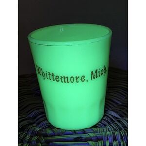 Souvenir Custard Toothpick Holder. Whittemore Michigan